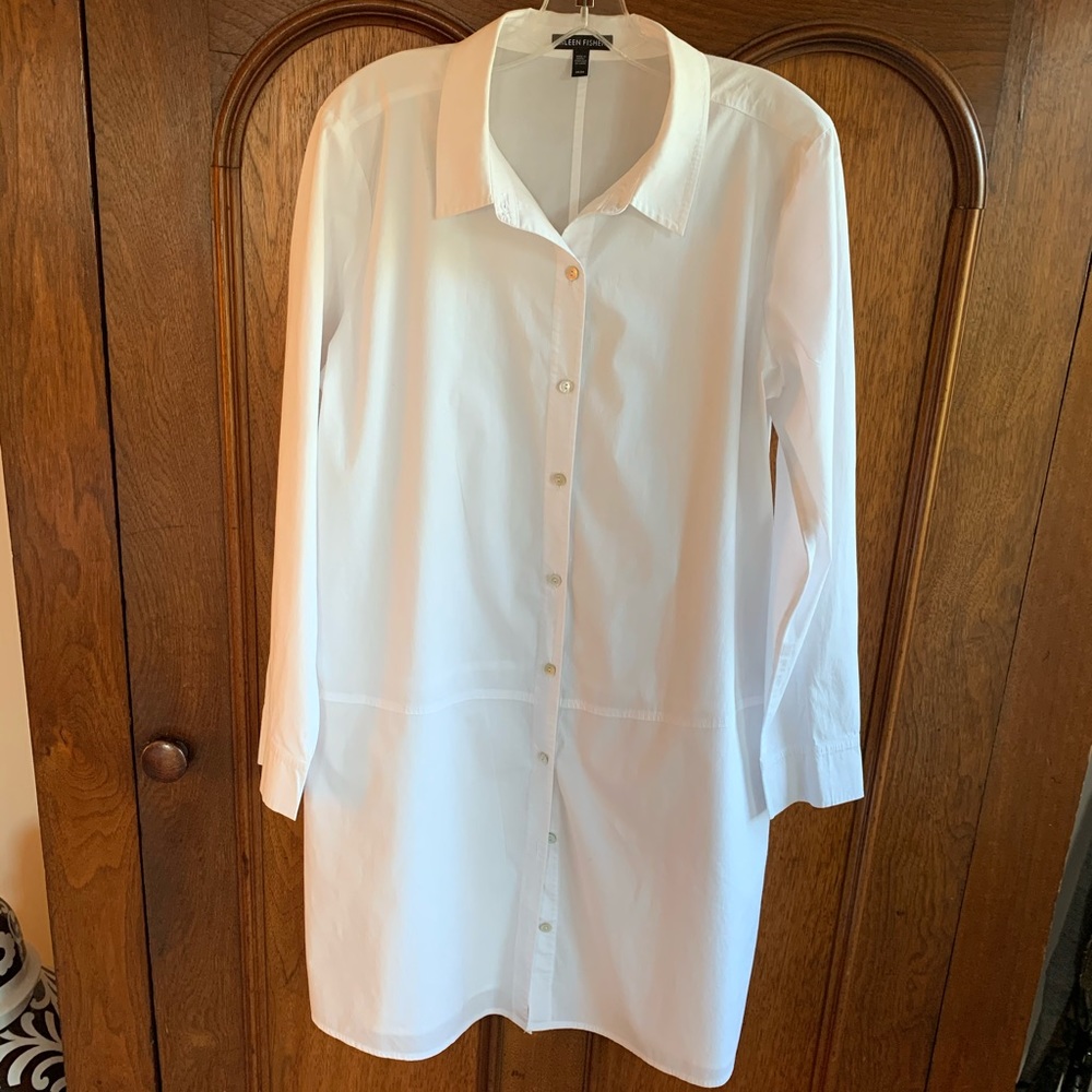 Eileen Fisher Button-Front Ling Tunic